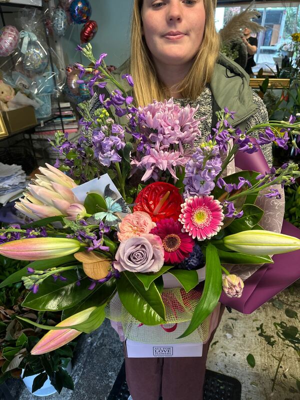 Flowers delivered to customer