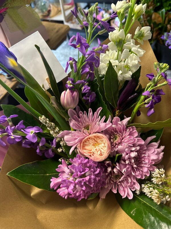 Flowers delivered to customer