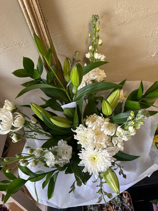 Flowers delivered to customer