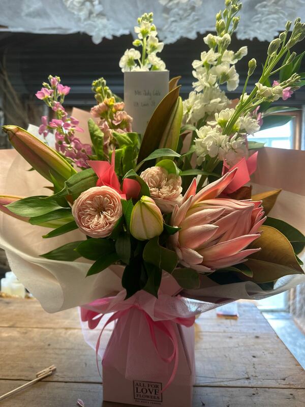 Flowers delivered to customer