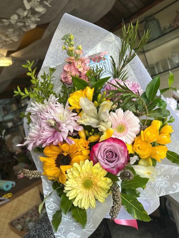 Flowers delivered to customer