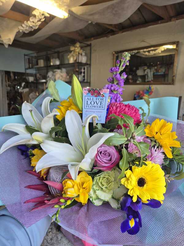 Flowers delivered to customer