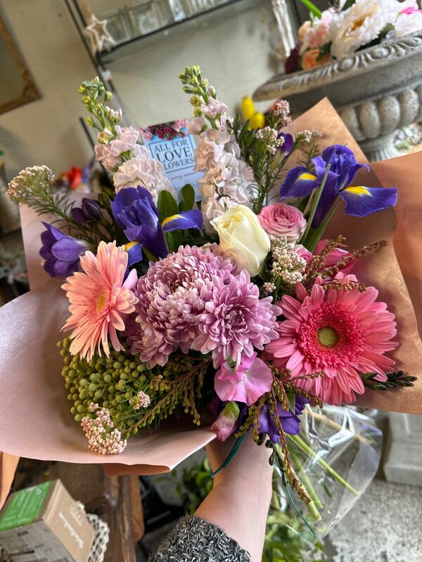 Flowers delivered to customer