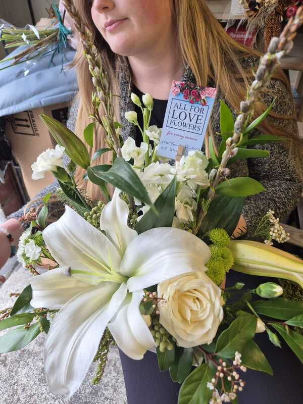 Flowers delivered to customer