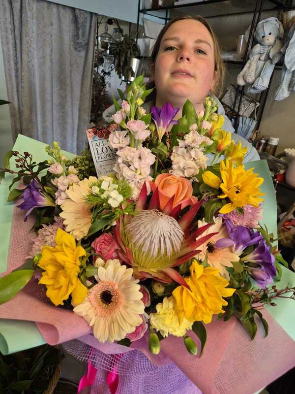 Flowers delivered to customer