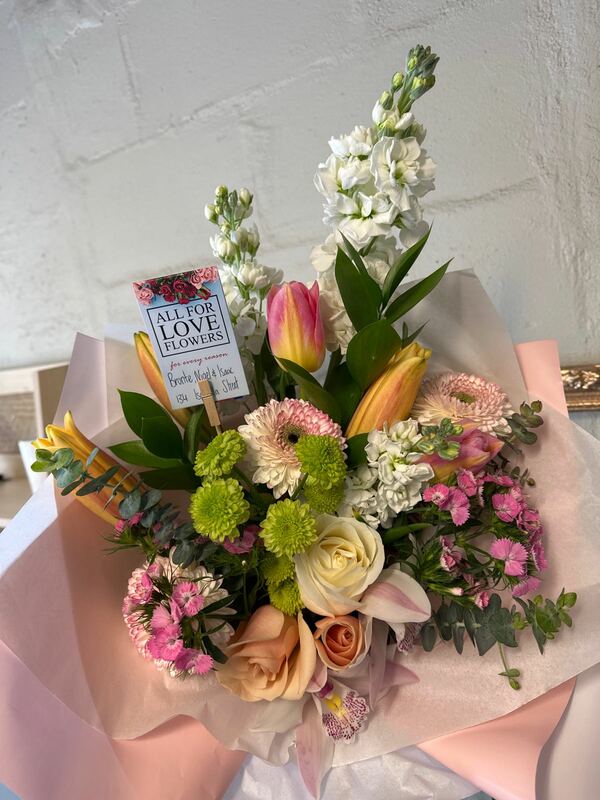 Flowers delivered to customer