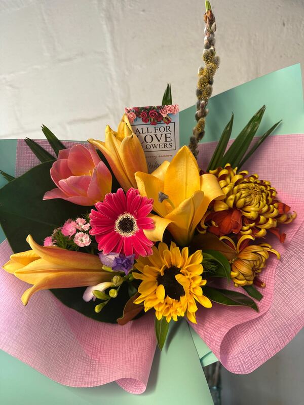 Flowers delivered to customer