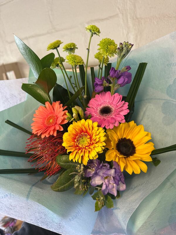 Flowers delivered to customer