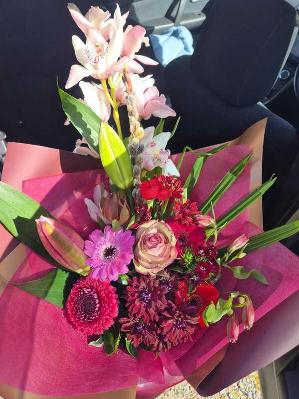 Flowers delivered to customer