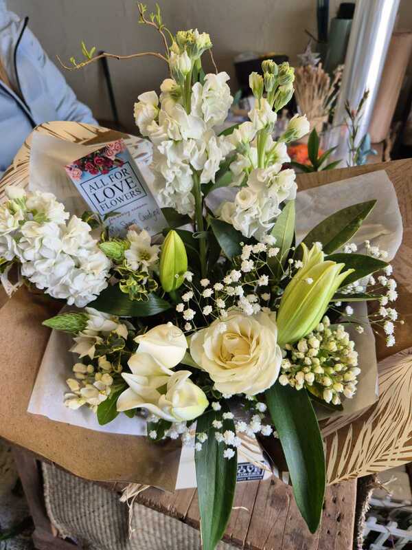 Flowers delivered to customer