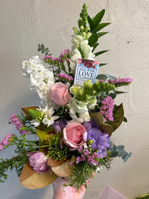 Flowers delivered to customer