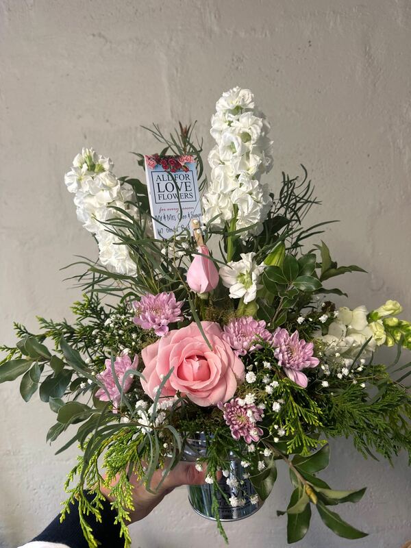 Flowers delivered to customer