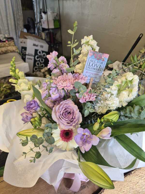 Flowers delivered to customer