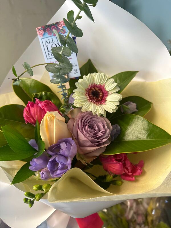Flowers delivered to customer