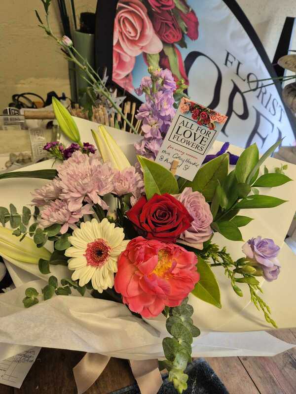 Flowers delivered to customer
