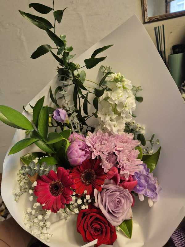 Flowers delivered to customer