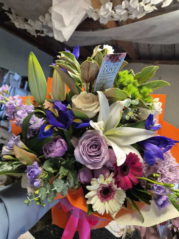 Flowers delivered to customer