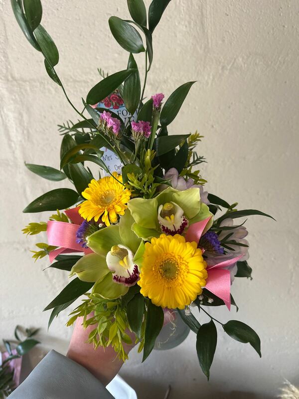 Flowers delivered to customer