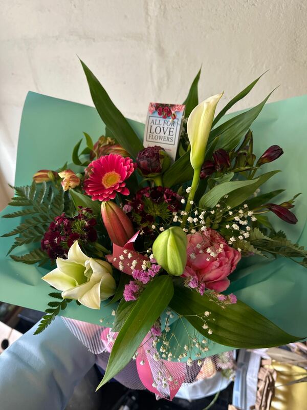 Flowers delivered to customer