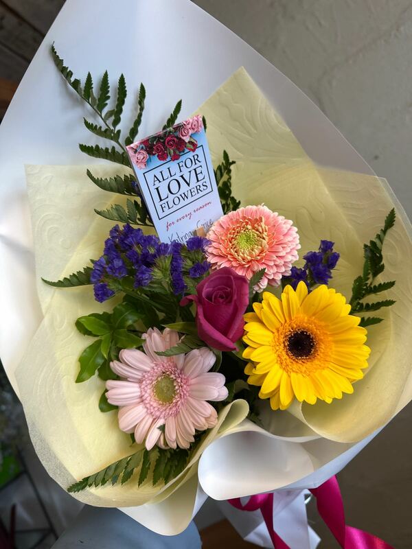 Flowers delivered to customer