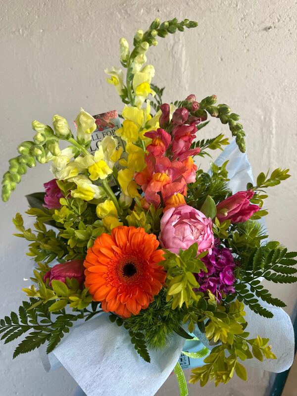 Flowers delivered to customer