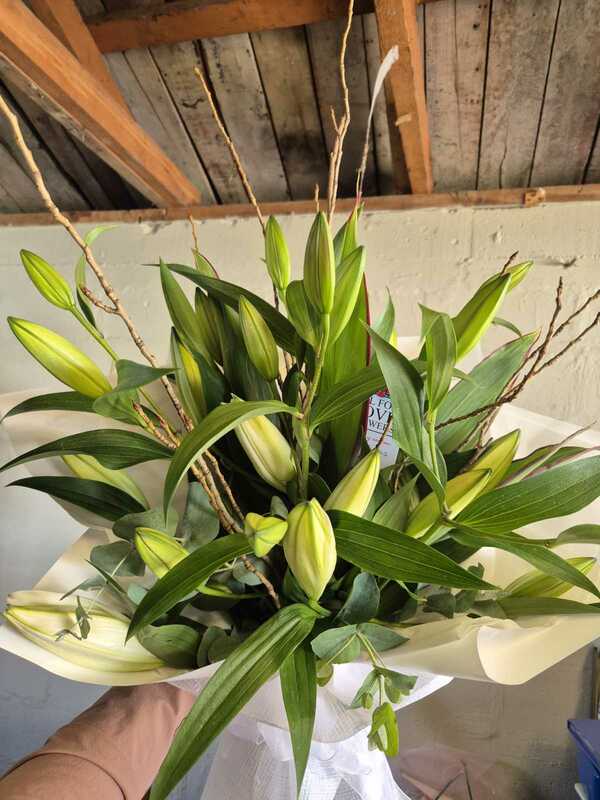 Flowers delivered to customer