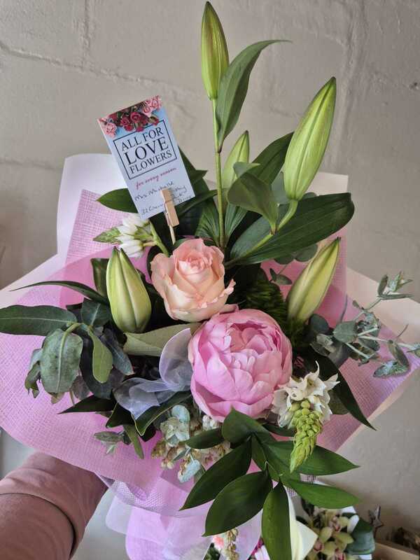 Flowers delivered to customer