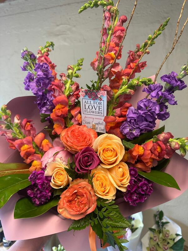 Flowers delivered to customer