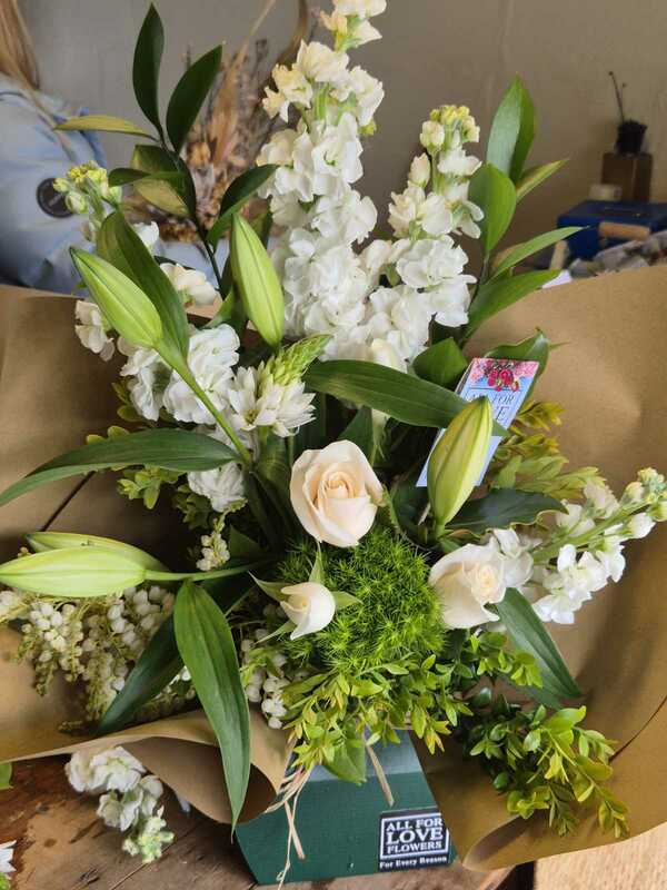 Flowers delivered to customer