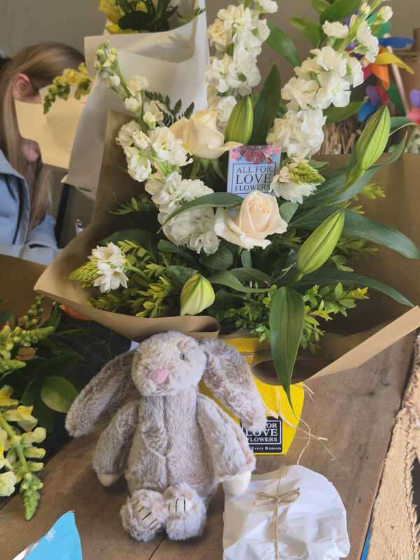 Flowers delivered to customer