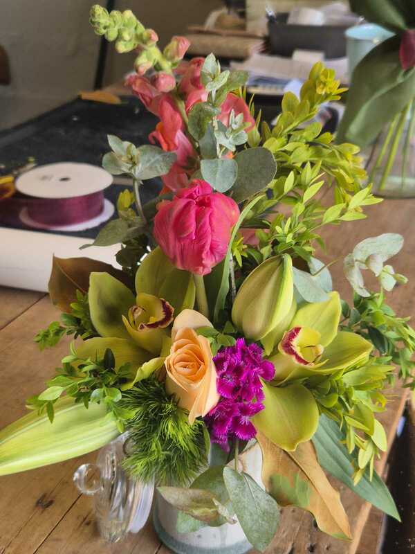 Flowers delivered to customer