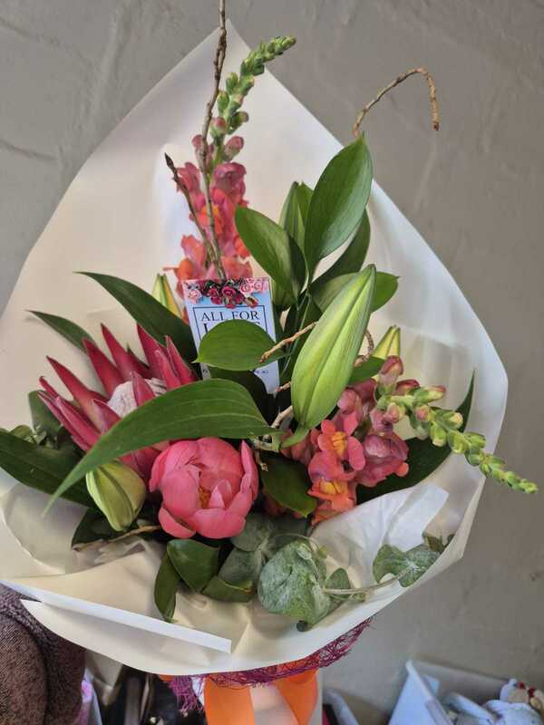 Flowers delivered to customer