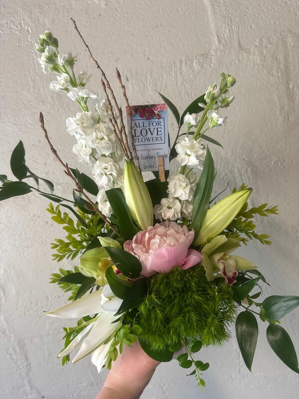 Flowers delivered to customer