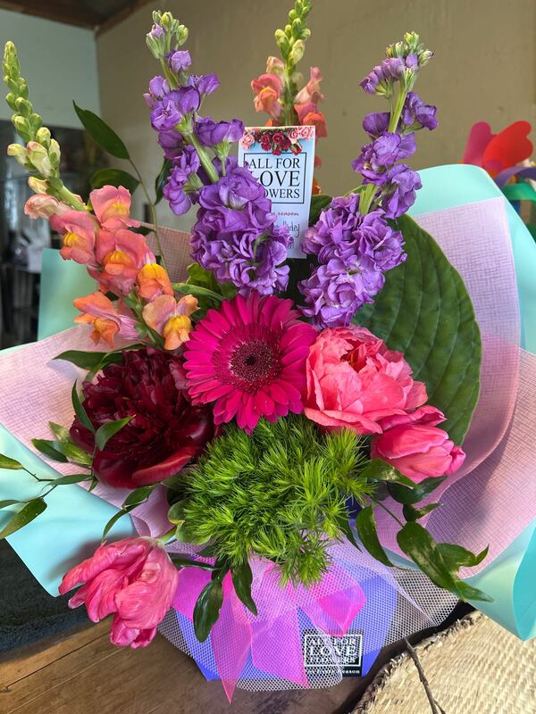 Flowers delivered to customer