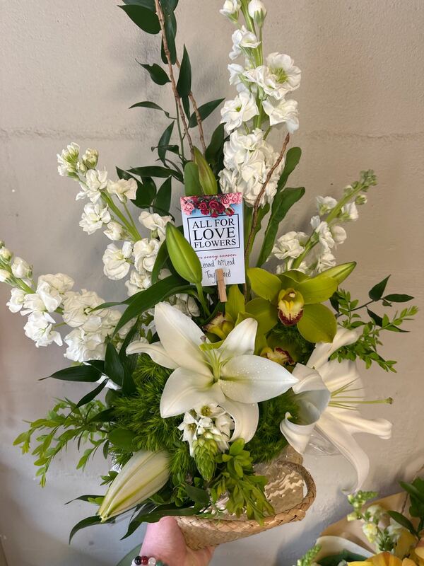 Flowers delivered to customer