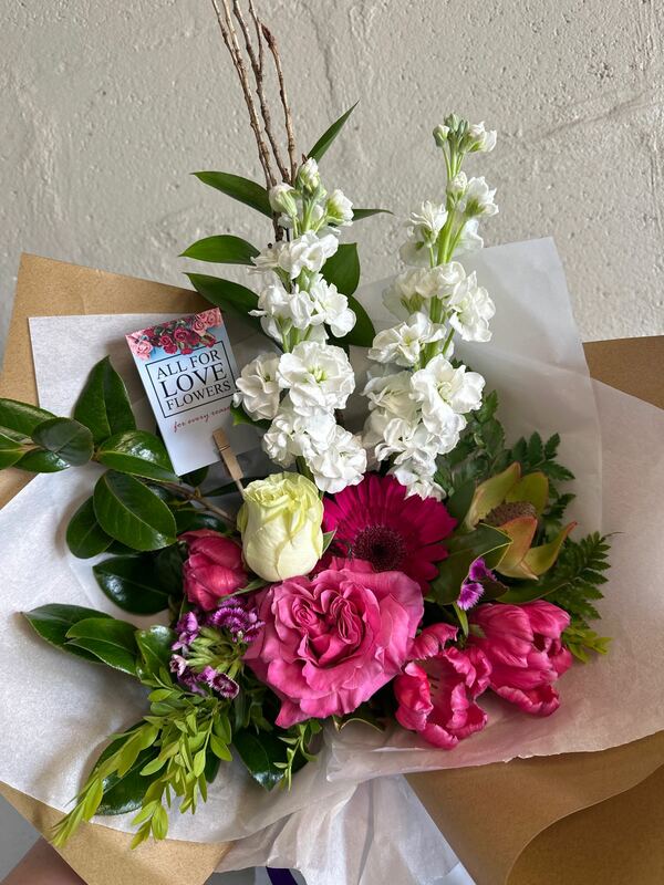 Flowers delivered to customer