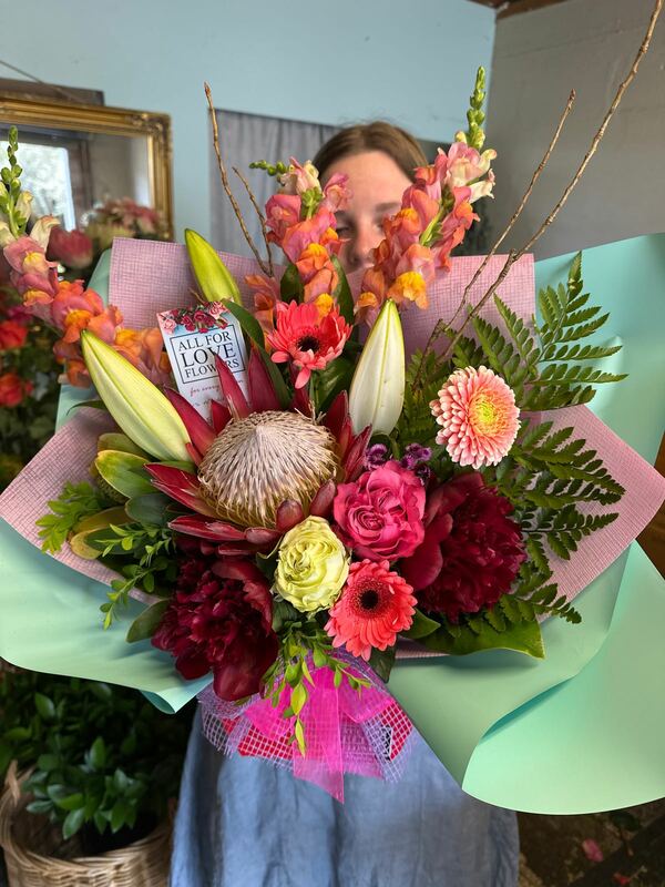 Flowers delivered to customer