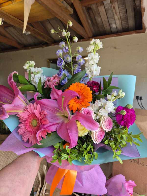 Flowers delivered to customer
