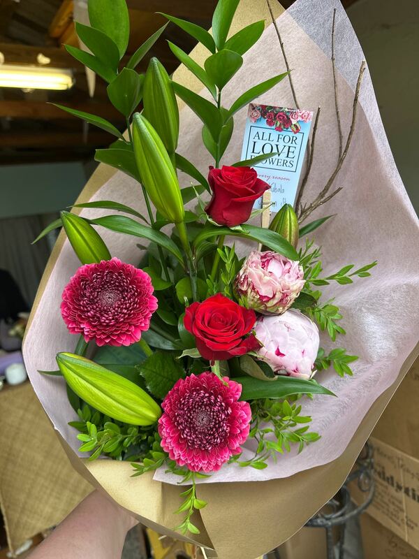 Flowers delivered to customer
