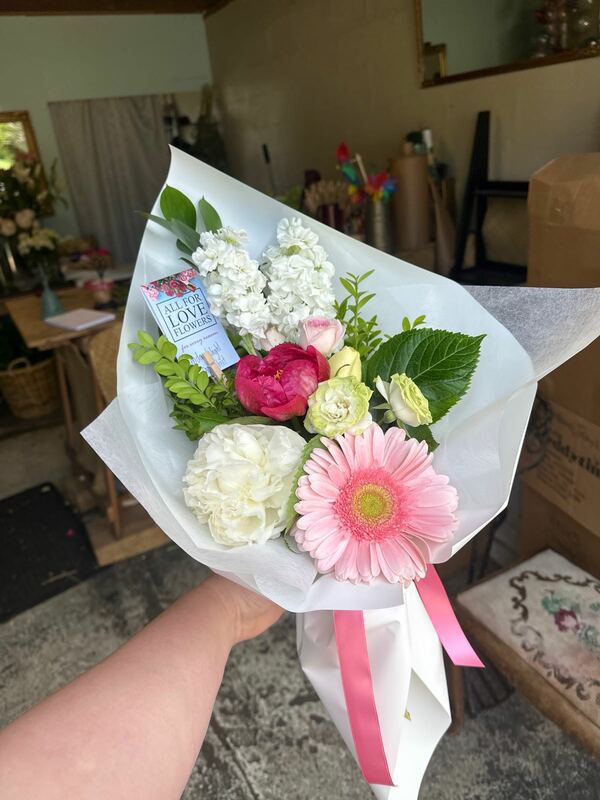 Flowers delivered to customer