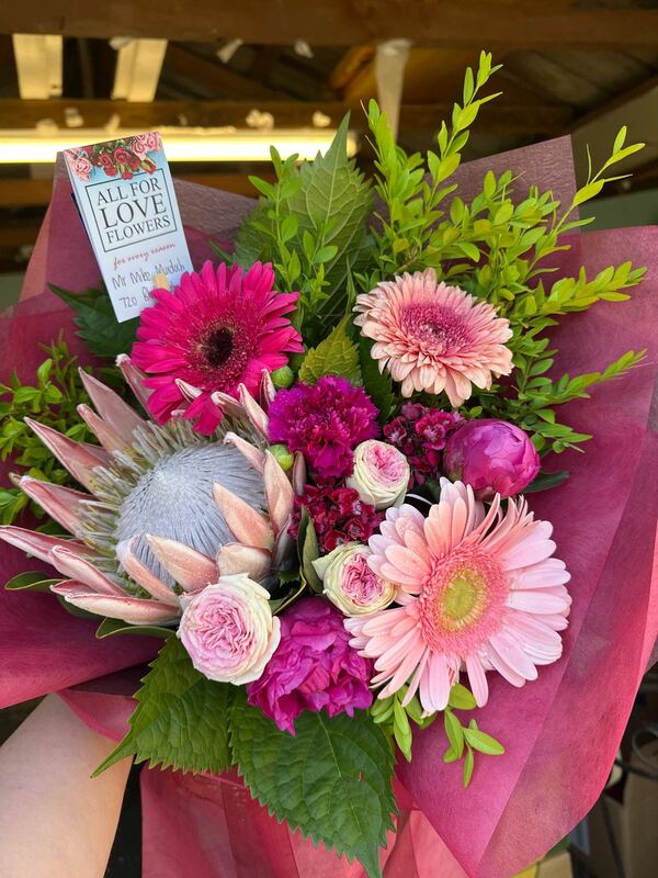 Flowers delivered to customer