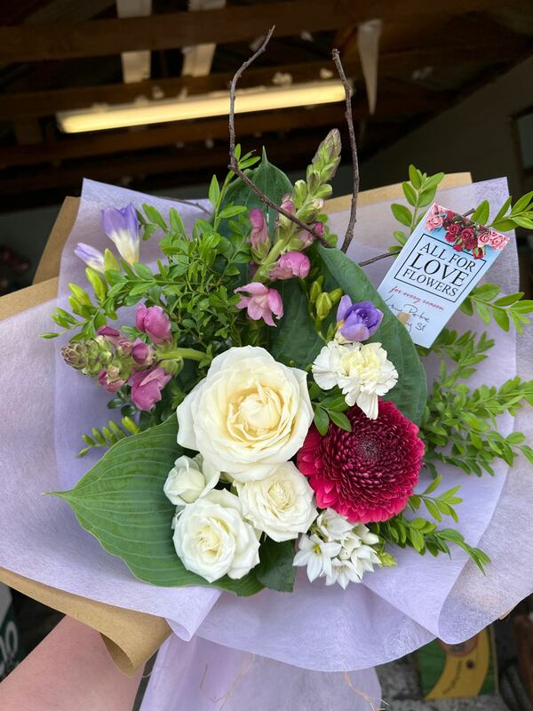 Flowers delivered to customer