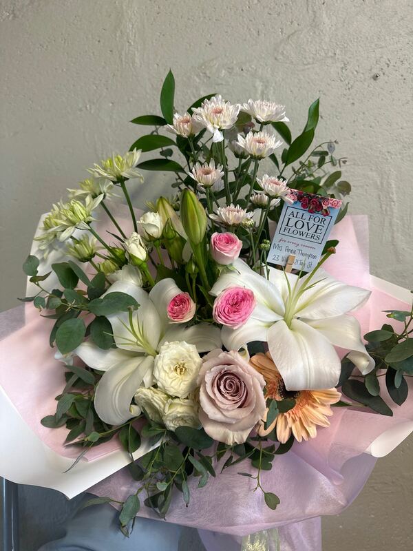 Flowers delivered to customer