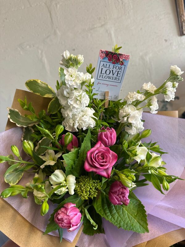 Flowers delivered to customer