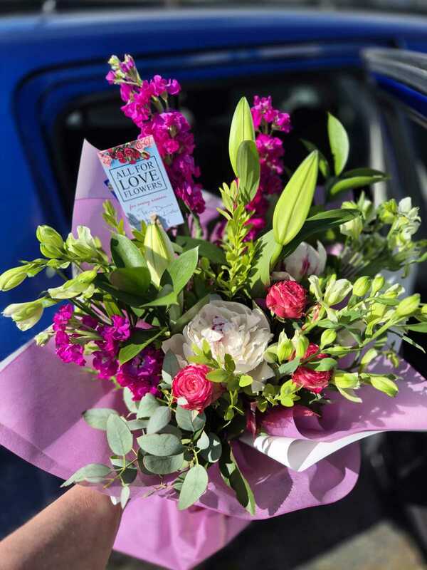 Flowers delivered to customer