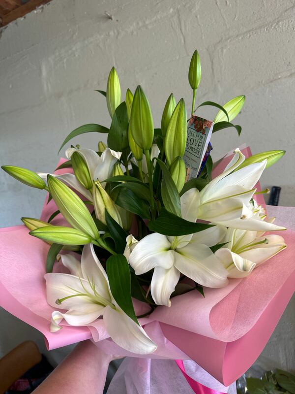 Flowers delivered to customer