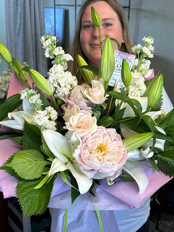 Flowers delivered to customer