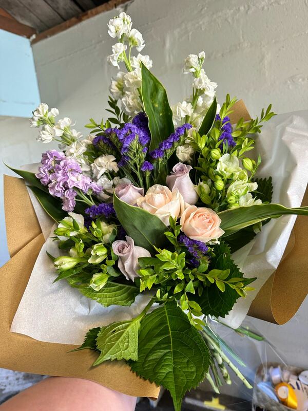 Flowers delivered to customer