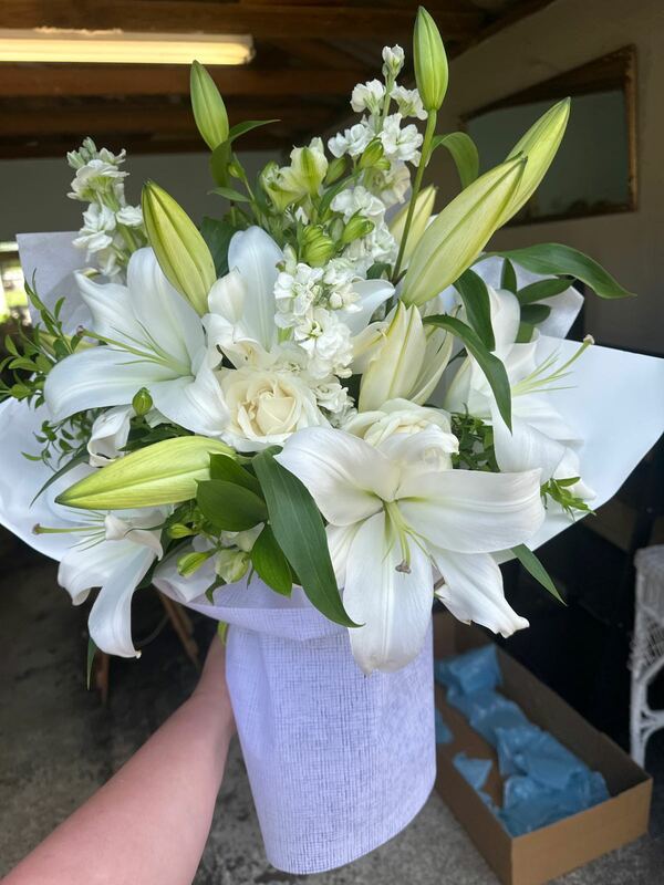Flowers delivered to customer