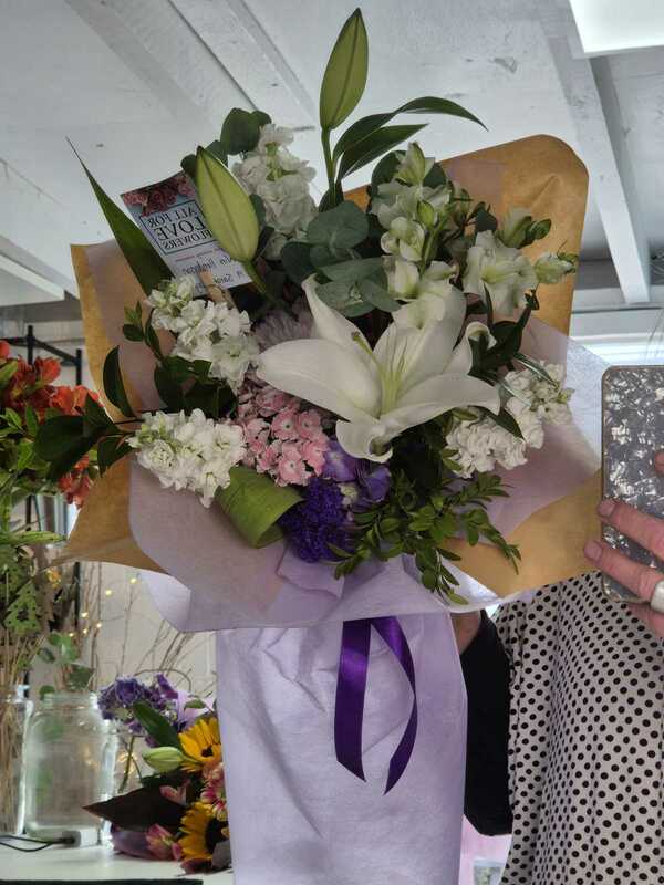 Flowers delivered to customer